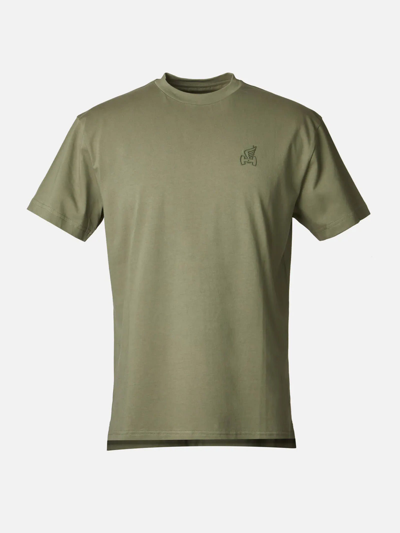 Shop Hogan T-shirt Verde Kqmb3442110uaiv610 In Green