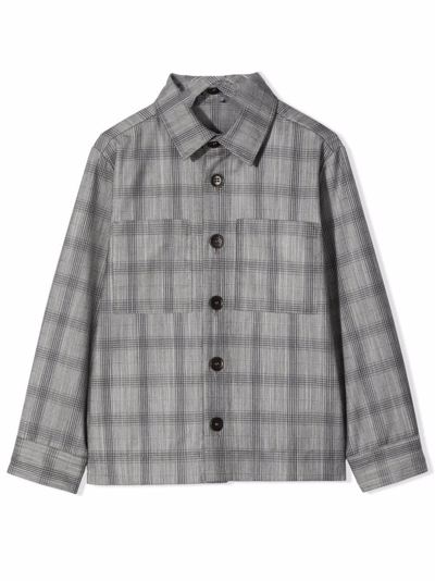 Shop Paolo Pecora Plaid Shirt In Black