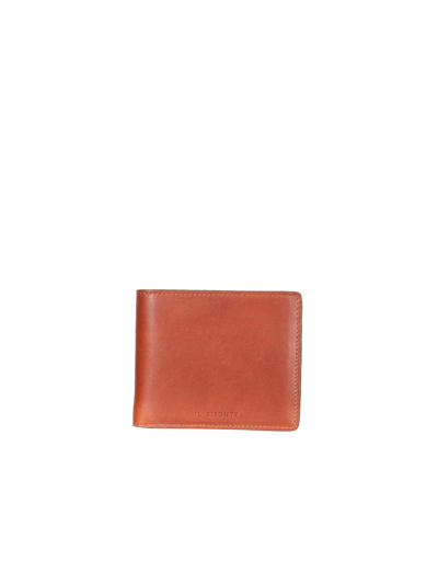 Shop Il Bisonte Leather Bifold Wallet In Brown
