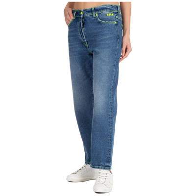 Shop Msgm Tyra Jeans In Blu