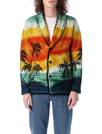 Shop Alanui Paradise Island Icon Caridgan In Multicolor