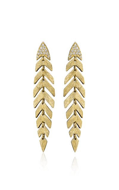 Shop Hueb Bahia 18k Yellow Gold Diamond Earrings
