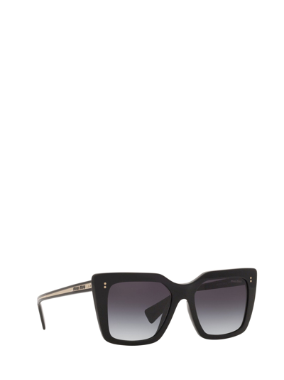 Shop Miu Miu Mu 02ws Black Female Sunglasses