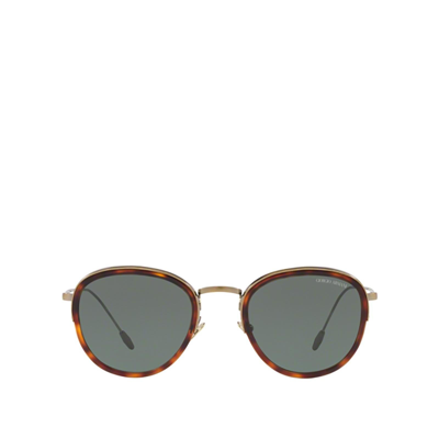 Shop Giorgio Armani Ar6068 Red Havana Male Sunglasses