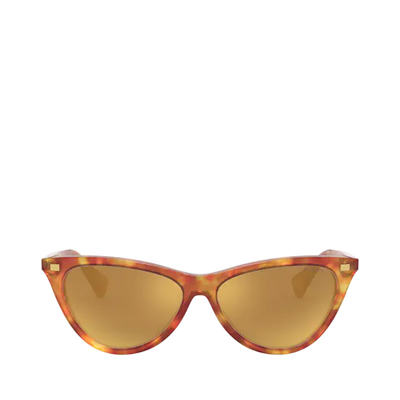Shop Ralph Ra5271 Shiny Light Spotted Havana Female Sunglasses
