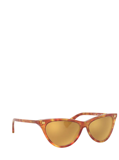 Shop Ralph Ra5271 Shiny Light Spotted Havana Female Sunglasses