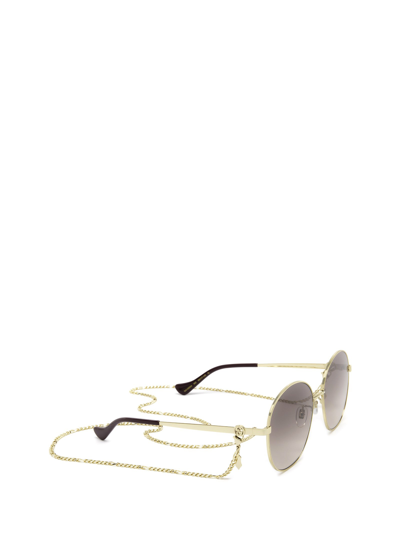 Shop Gucci Gg1090sa Gold Female Sunglasses