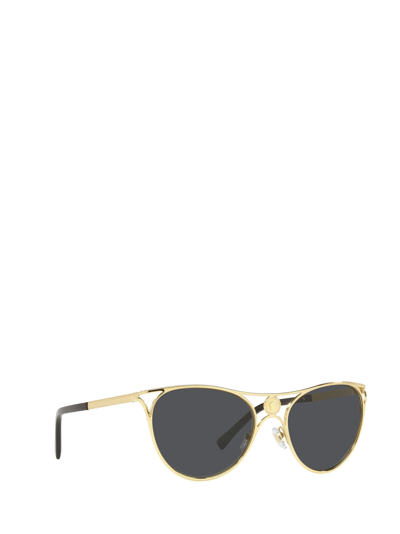 Shop Versace Ve2237 Gold Female Sunglasses