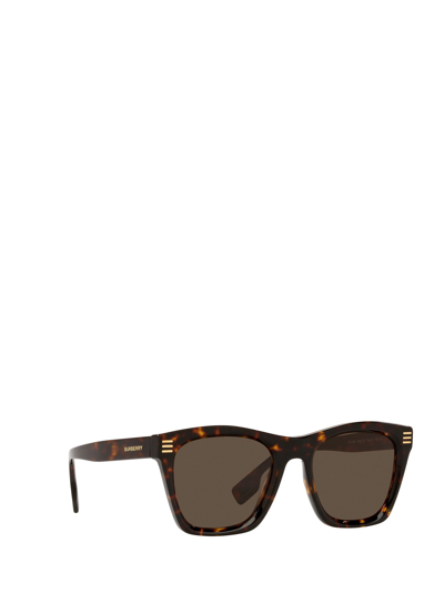 Shop Burberry Be4348 Dark Havana Male Sunglasses