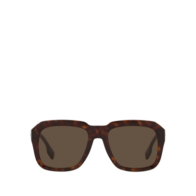 Shop Burberry Be4350 Dark Havana Male Sunglasses