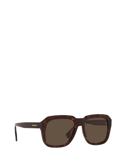 Shop Burberry Be4350 Dark Havana Male Sunglasses