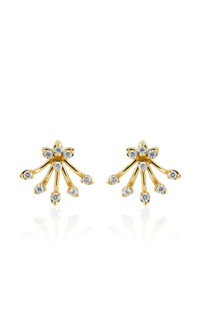 Shop Hueb Women's Luminus 18k Yellow Gold Diamond Earrings