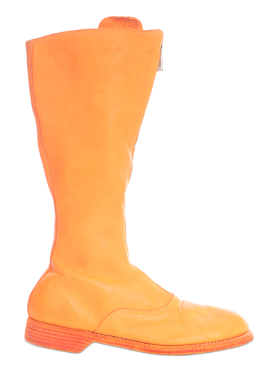 Shop Guidi Women's Boots -  - In Orange Leather