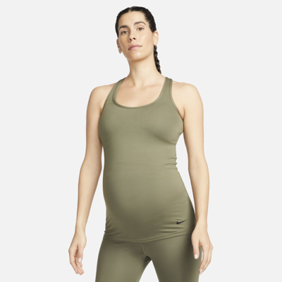 Shop Nike Women's Dri-fit (m) Tank Top (maternity) In Green