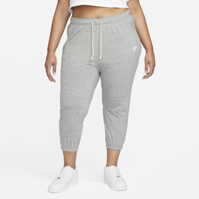 Nike Womens Gym Vintage Capris Gray | White Medium