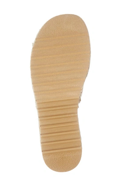 Coconuts By Matisse Del Mar Platform Slide Sandal In Natural Fabric