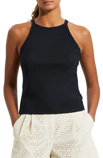 Shop Theory High Neck Crop Camisole In Black