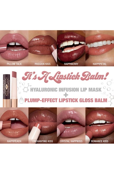 Charlotte Tilbury Hyaluronic Happikiss Lipstick Balm Crystal Happikiss 0.08 oz/ 2.4 G In Crystal Happikiss
