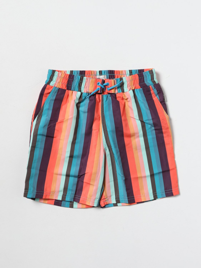 Shop Paul Smith Junior Swimsuit  Kids In Multicolor