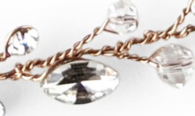 Brides And Hairpins Brides & Hairpins Lucina Crystal Halo & Sash In Rose Gold