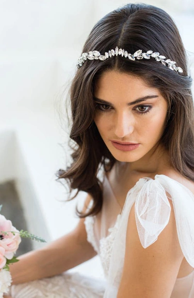 Shop Brides And Hairpins Zila Crystal Crown Comb In Gold