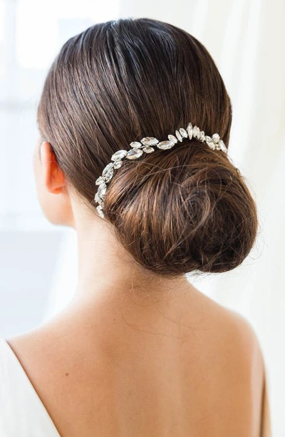 Shop Brides And Hairpins Brides & Hairpins Zila Crystal Crown Comb In Gold