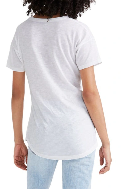 Shop Madewell Whisper Cotton Crewneck T-shirt In Optic White