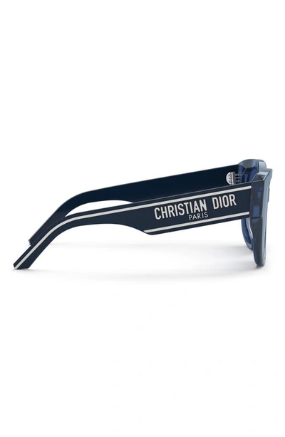 Shop Dior Wil Bu 54mm Cat Eye Sunglasses In Shiny Blue / Blue