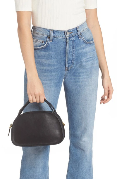 Shop Madewell The Sydney Zip Top Crossbody Bag In True Black