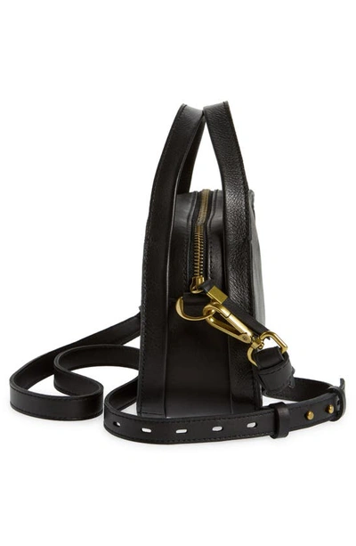 Madewell The Sydney Zip Top Crossbody Bag In True Black