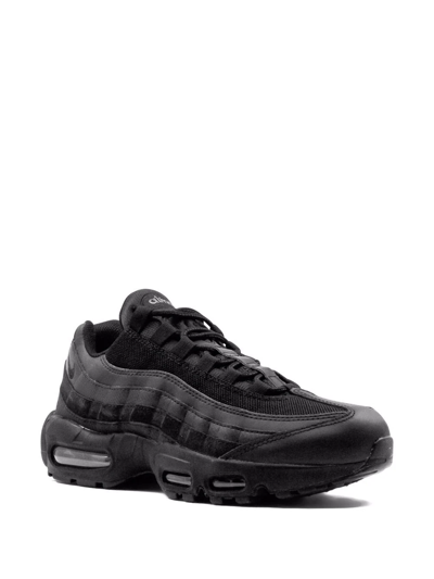 Shop Nike Air Max 95 Essential "triple Black" Sneakers