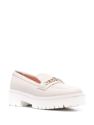 Tommy Hilfiger Horsebit-detail Chunky Loafers In Nude
