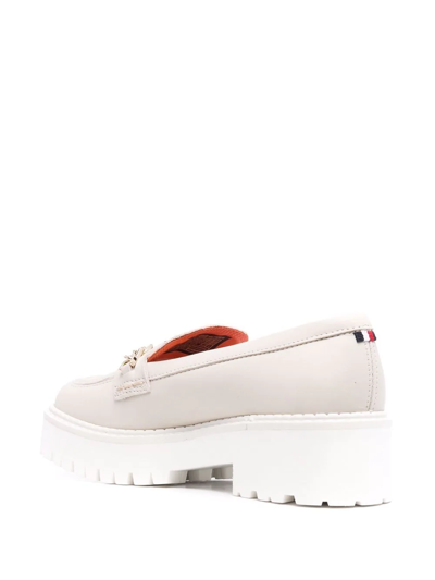 Tommy Hilfiger Horsebit-detail Chunky Loafers In Nude