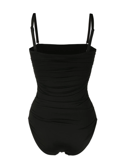 Bondi Born Raya Ruched Swimsuit In Black