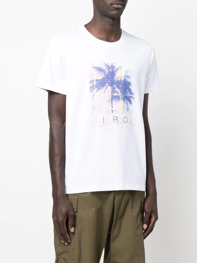 Shop Iro Amelo Logo-print T-shirt In White