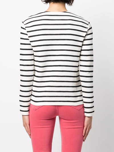 Shop Closed Striped Long-sleeved T-shirt In Schwarz