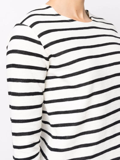 Shop Closed Striped Long-sleeved T-shirt In Schwarz