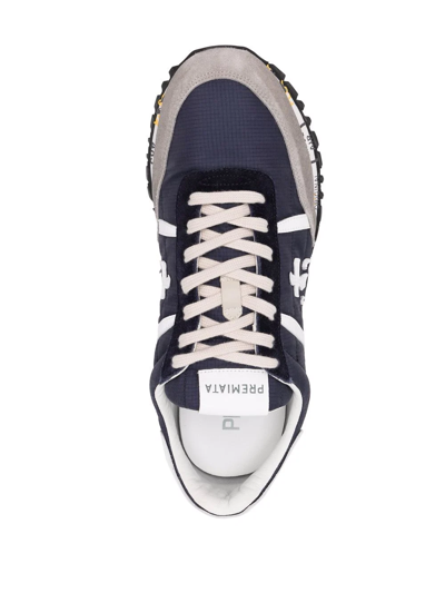 Shop Premiata Sean Low-top Sneakers In Blue