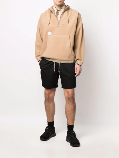 Wtaps Logo-patch Sweatshirt In Brown