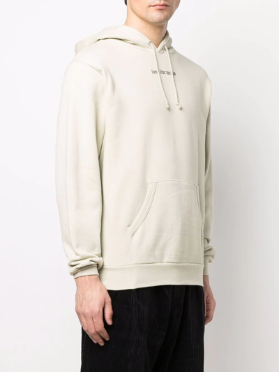 Wtaps Slogan-print Hoodie In Neutrals