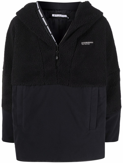 Shop Neighborhood Fleece Cave E-jacket In Black