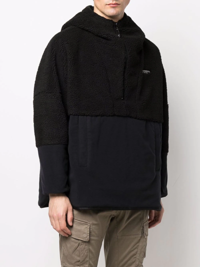 Shop Neighborhood Fleece Cave E-jacket In Black