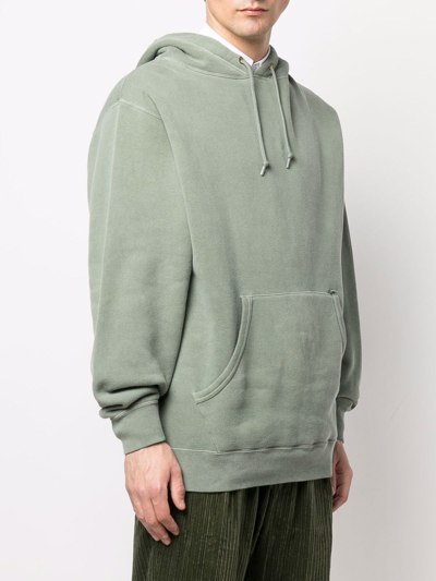 Shop Wtaps Drawstring-fastening Hoodie In Green