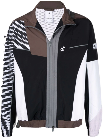 Nike Colour-block Zipped Bomber Jacket In Schwarz | ModeSens