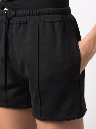 Shop Tom Ford Debossed-logo Drawstring Shorts In Schwarz