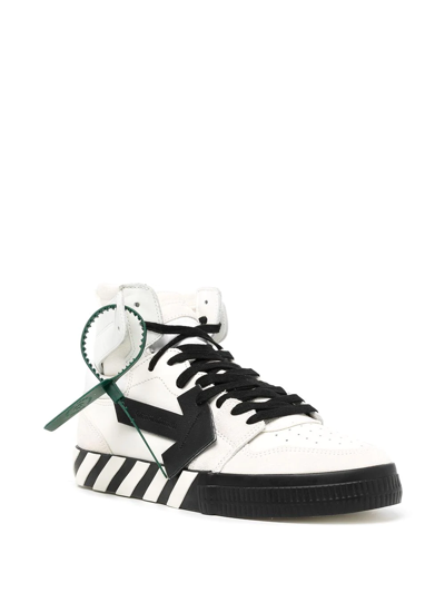 Shop Off-white Vulcanized High-top Sneakers In White