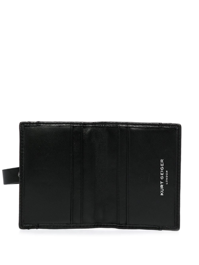 Shop Kurt Geiger Multi-card Quilted-leather Holder In Schwarz