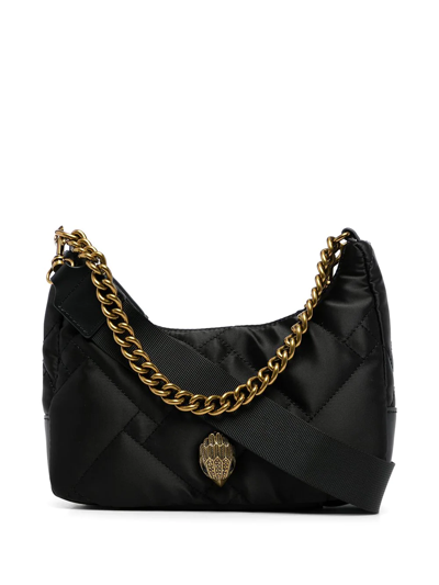 Shop Kurt Geiger Quilted Recycled Crossbody Bag In Schwarz