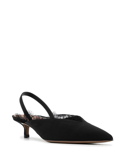 Neous Sling-back Suede Mules In Schwarz