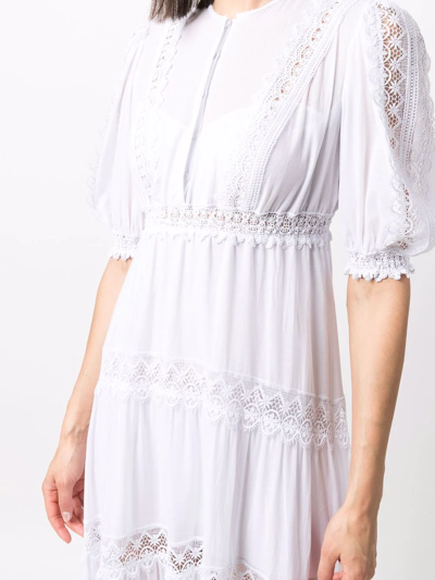 Shop Charo Ruiz Nadine Lace-detail Maxi Dress In White